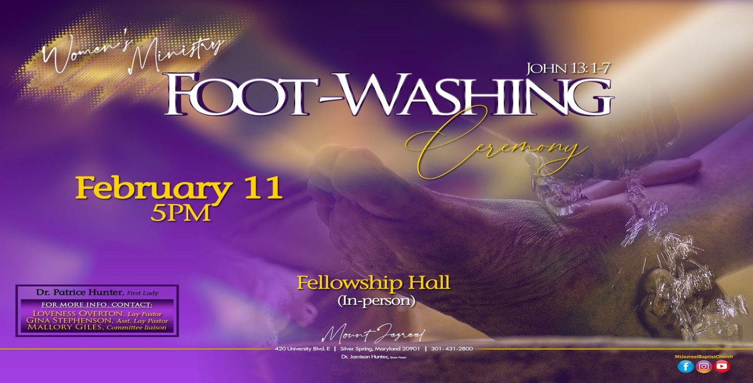 Women's Ministry FootWashing Ceremony Mount Jezreel Baptist Church